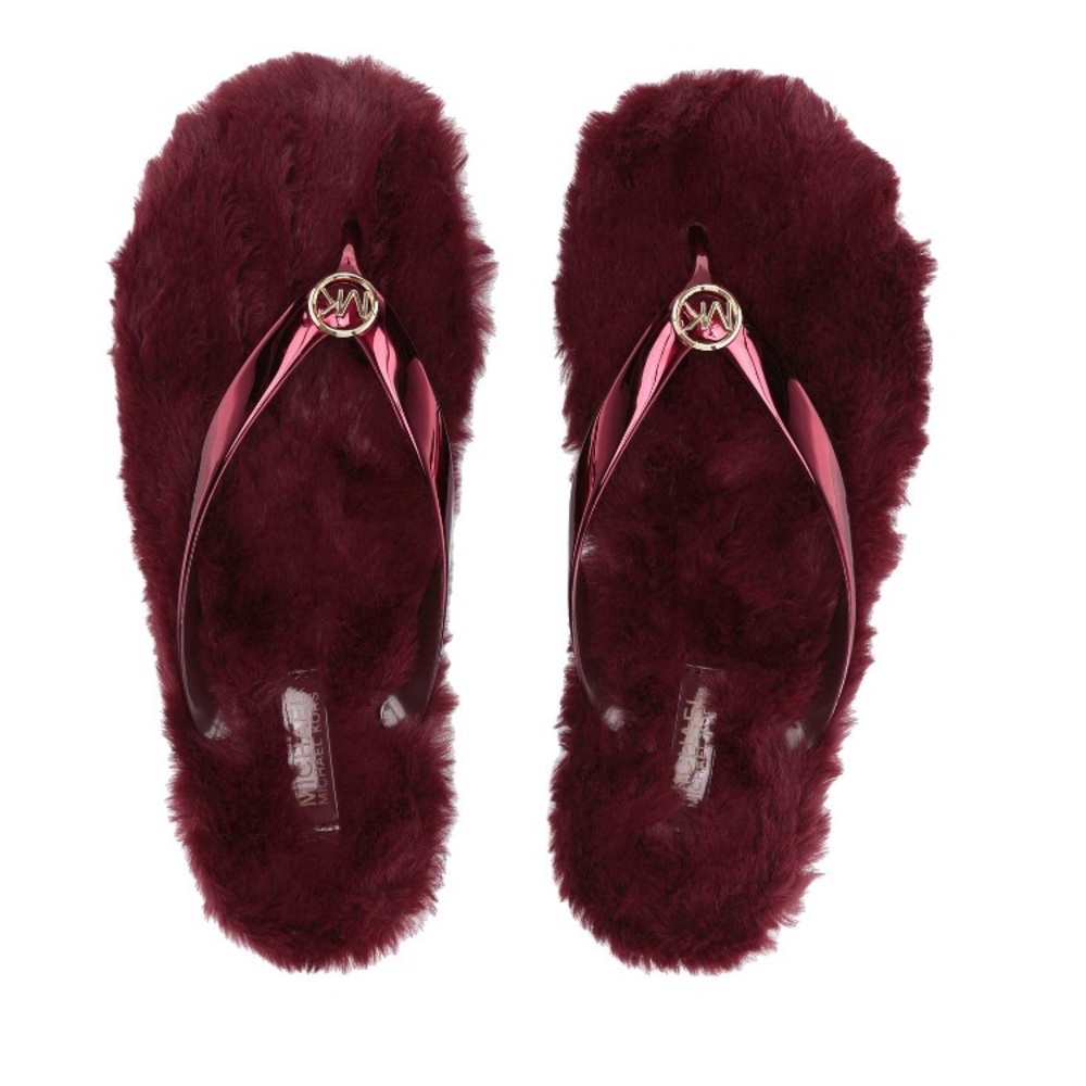 Michael Kors Jet Set Faux Fur Jelly Flip F…